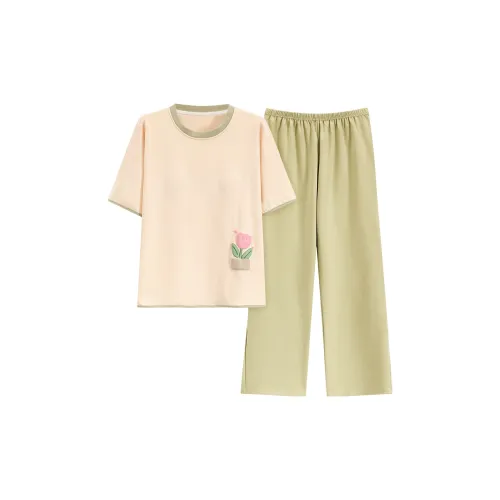 GOSO Pajama Set Women's Green Shades