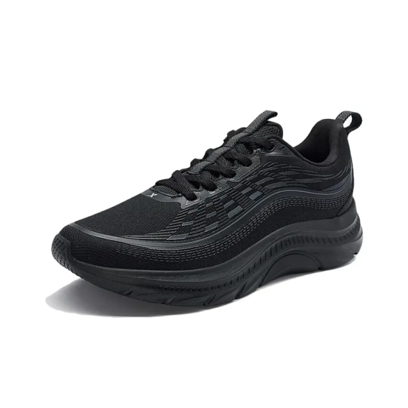 XTEP Cushioning Rebound Low Top Running Shoes Women's Black Gray-1