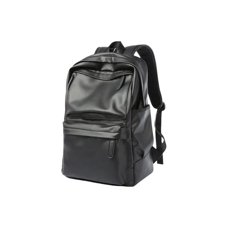 PULUWIRR PVC Versatile Minimalist Style Convenient Medium Firmness Multi Layer Storage Unisex Black-1