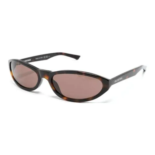 Balenciaga Eyewear Tortoiseshell Oval-frame Sunglasses