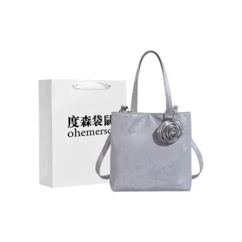 Dusen Kangaroo Velour Shoulder Bag, Crossbody Bag, Handbag Women's Silver/Yellow/Blue/Pink