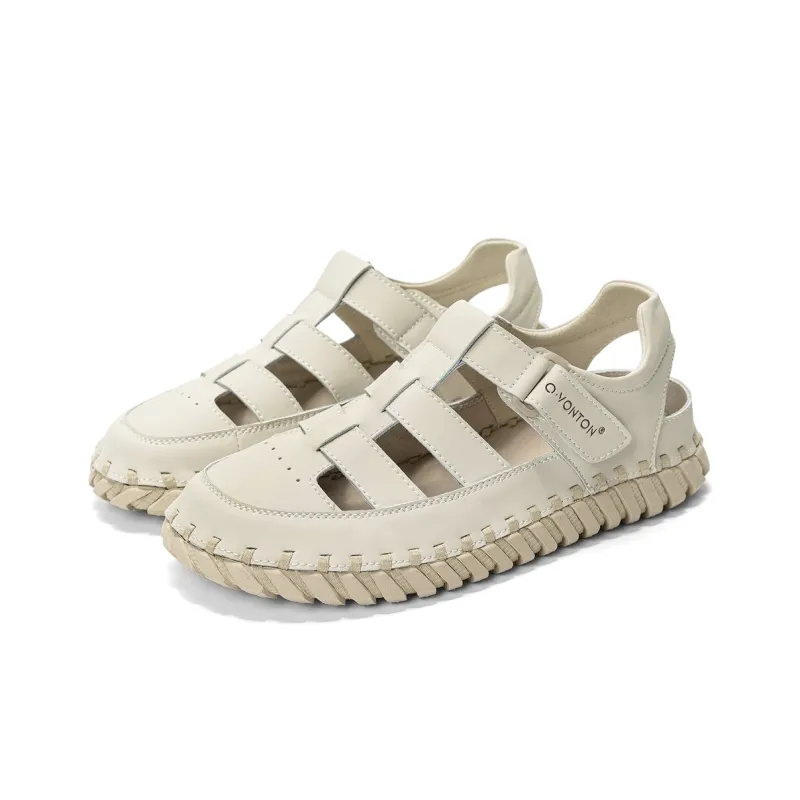 Q.VONTON Roman Sandals 2.5cm Women's Ecru-2