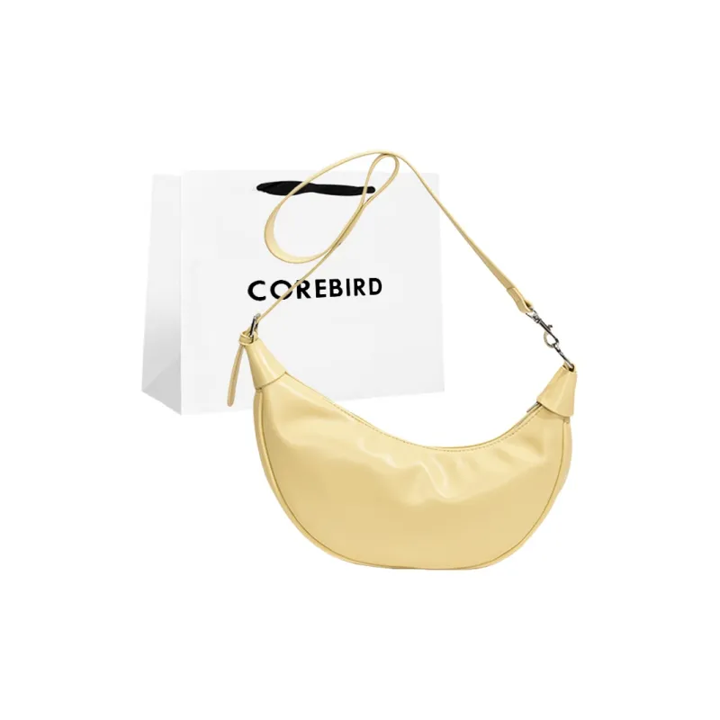 CORE BIRD PU Crossbody Bag, Shoulder Bag Women's Black/Yellow/White/Silver-10