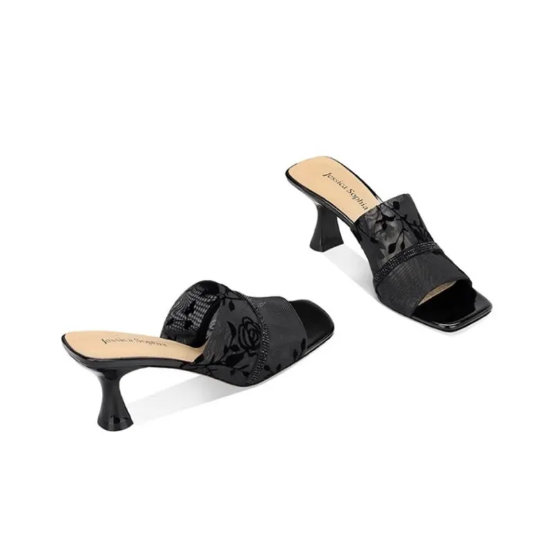 JESSICA SOPHIA Rhinestone Slide Slippers Women's-1