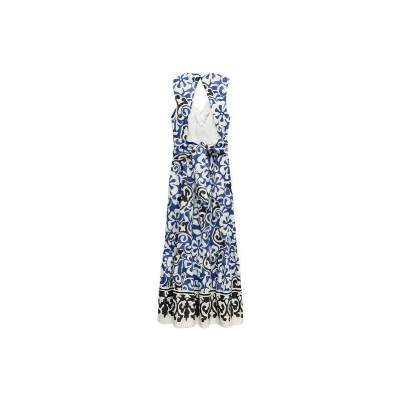 ZARA Sleeveless Dress Women's Blue-1