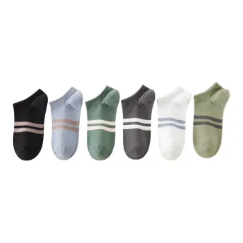 MIIOW No Show Socks Men's 6 Pack Mixed Color