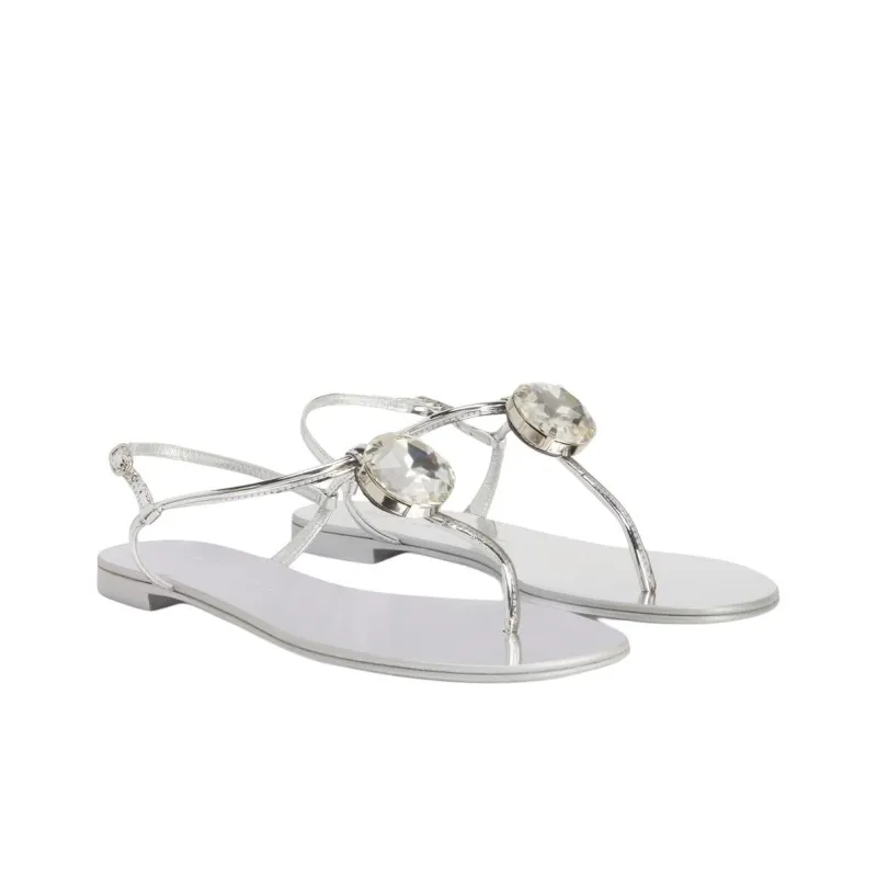 Giuseppe Zanotti Anthonia Metallic effect Flat Sandals Women's-2