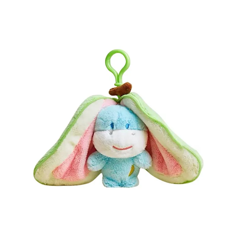 Plush Charm Small Size Women's Peach Rabbit/Banana Donkey/Mango Duck-1