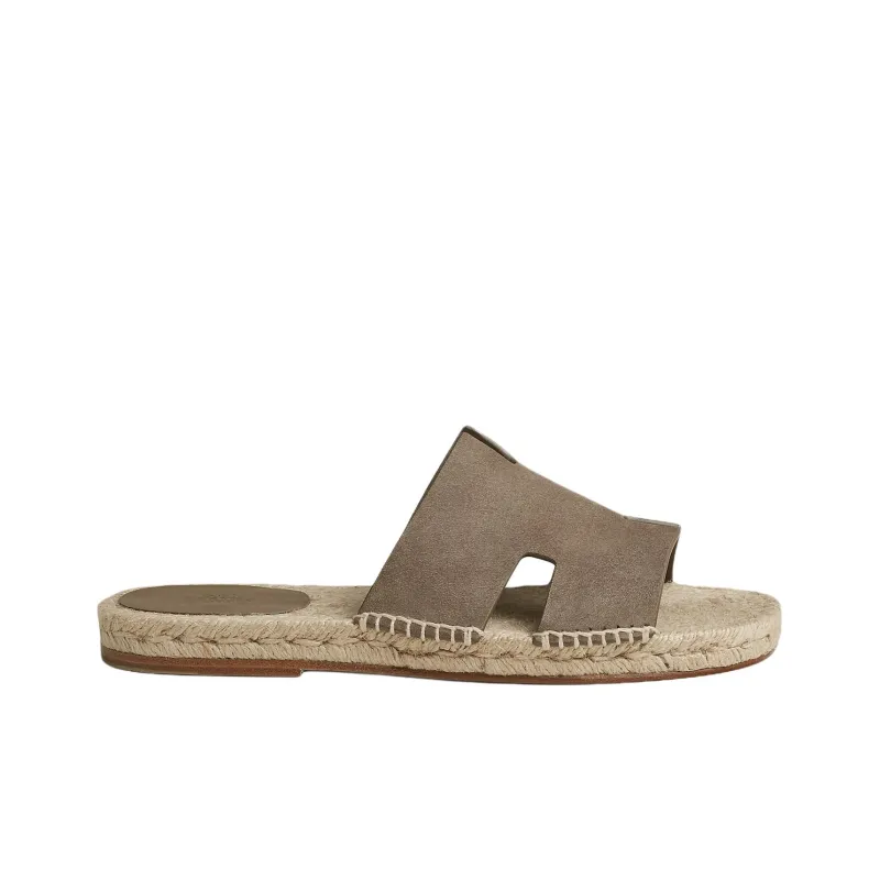 HERMES Antigua Slide Slippers Men's Umber-1