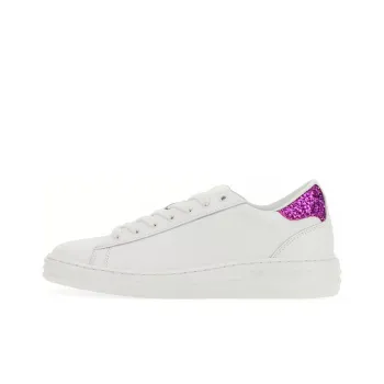 MSGM Contrast Heel-counter Leather Sneakers
