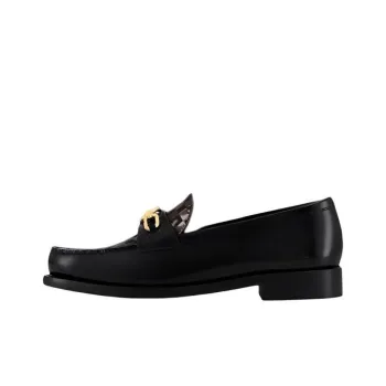 LOUIS VUITTON Loafers Women's Black