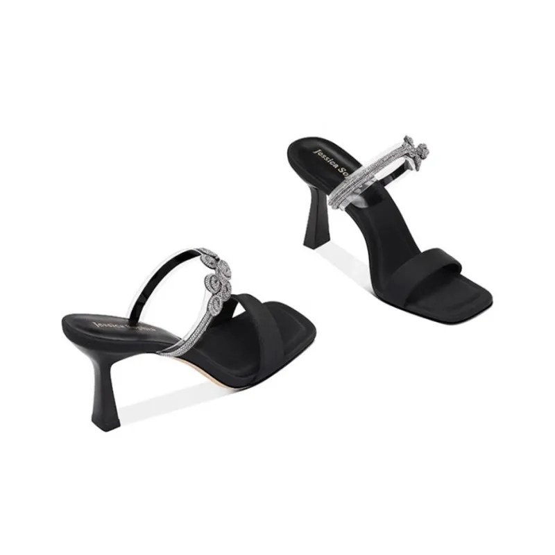 JESSICA SOPHIA Slide Slippers Women's Black-1