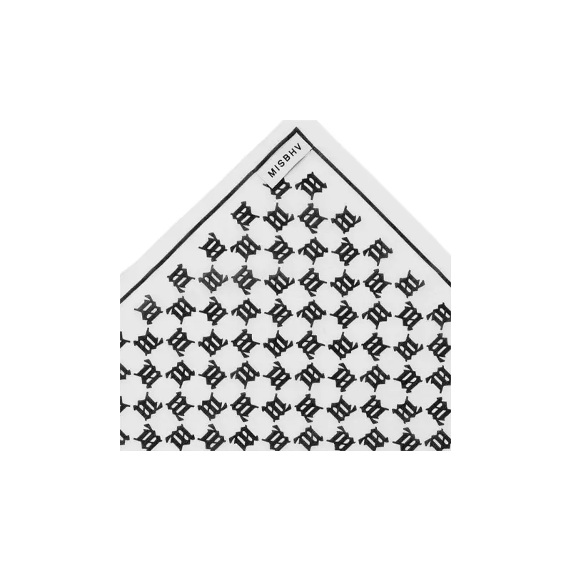 Misbhv Cotton Silk Headwraps Men's Black White-1