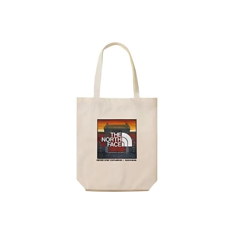 THE NORTH FACE Cotton Tote Bag Shopping Bag Handbag Shoulder Bag Regular Unisex Ecru-1