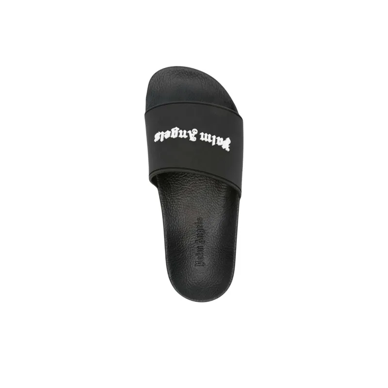 PALM ANGELS Logo Embossed Slides-4
