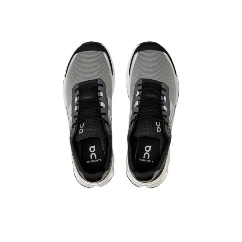 On Running Cloudvista Black White Women's-3