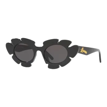 LOEWE Injection Molding Oval Sunglasses Unisex Black