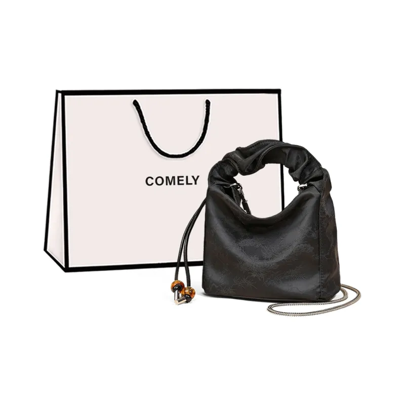 COMELY Synthetic Leather With Cow Leather Shoulder Bag, Crossbody Bag, Handbag Regular Women's Silver/Black-6