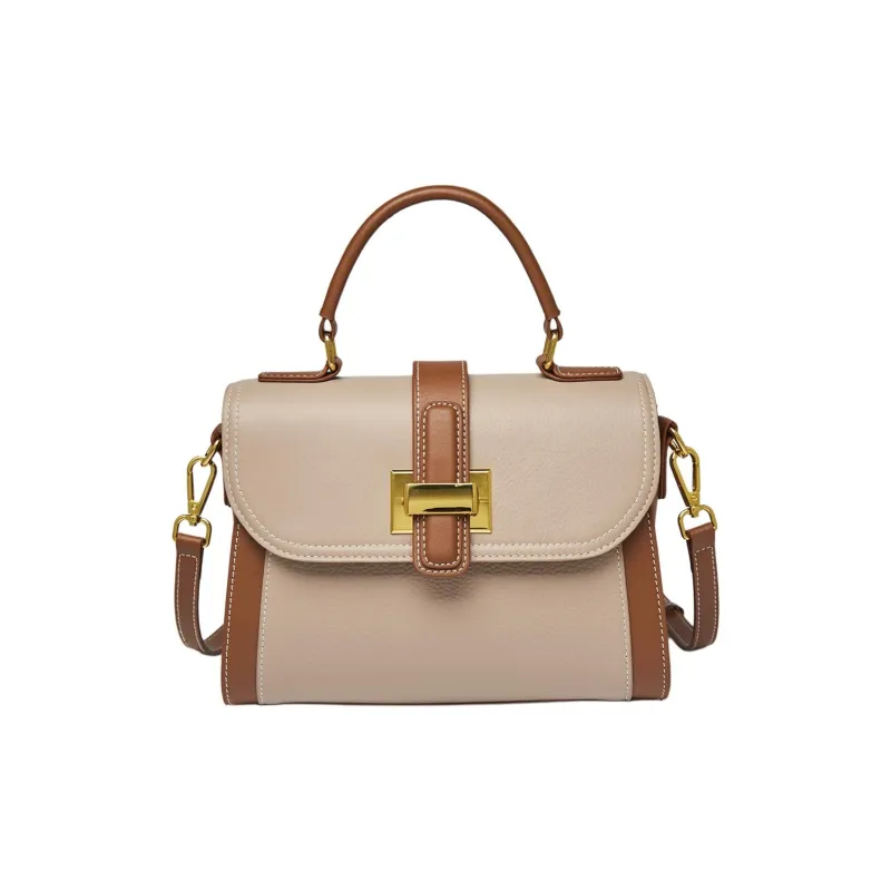 Marino Orlandi Cow Leather Genuine Leather Shoulder Bag Handbag Women's Brown-3