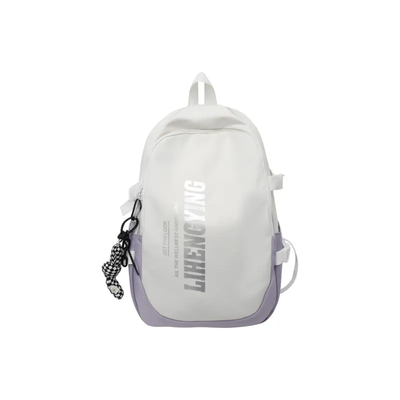 Moonshine Nylon Backpack Large Size Unisex Black/Gray-19