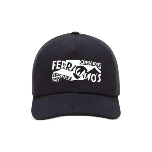 Ferragamo Venna Logo print Baseball Cap