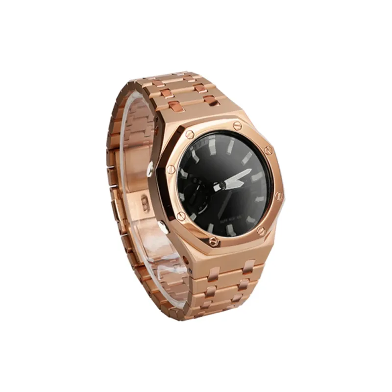 Keppot Farmer's Oak GA 2100/2110/B2100 Modified Stainless Steel Metal Mesh Strap Watch Case Unisex-9