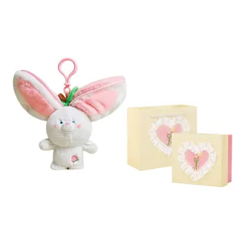 Plush Charm Small Size Women's Peach Rabbit/Banana Donkey/Mango Duck
