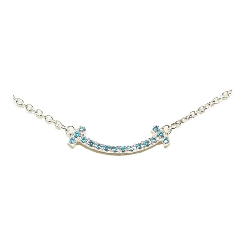 TIFFANY & CO. Pre Owned 2010 2023 18K Mini T Smile Pendant Necklace-0