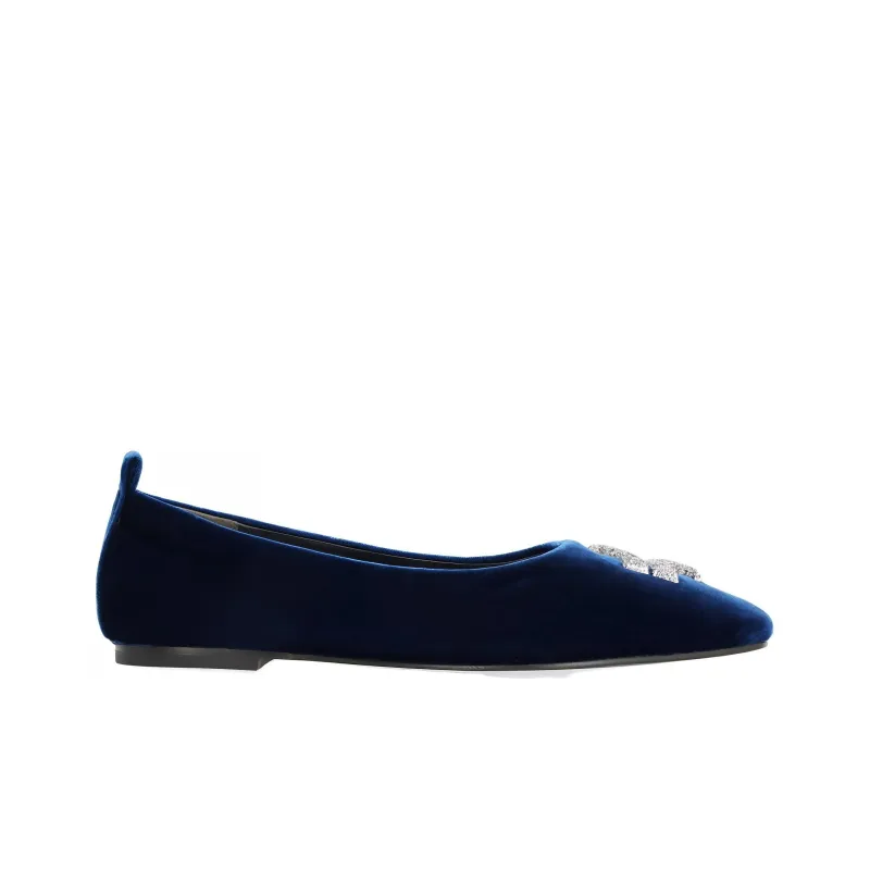 TORY BURCH Eleanor Pave Ballet Pumps-1