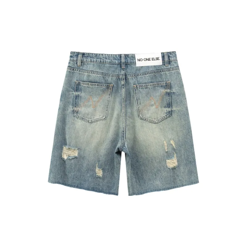 NO ONE ELSE Denim Shorts Unisex-1