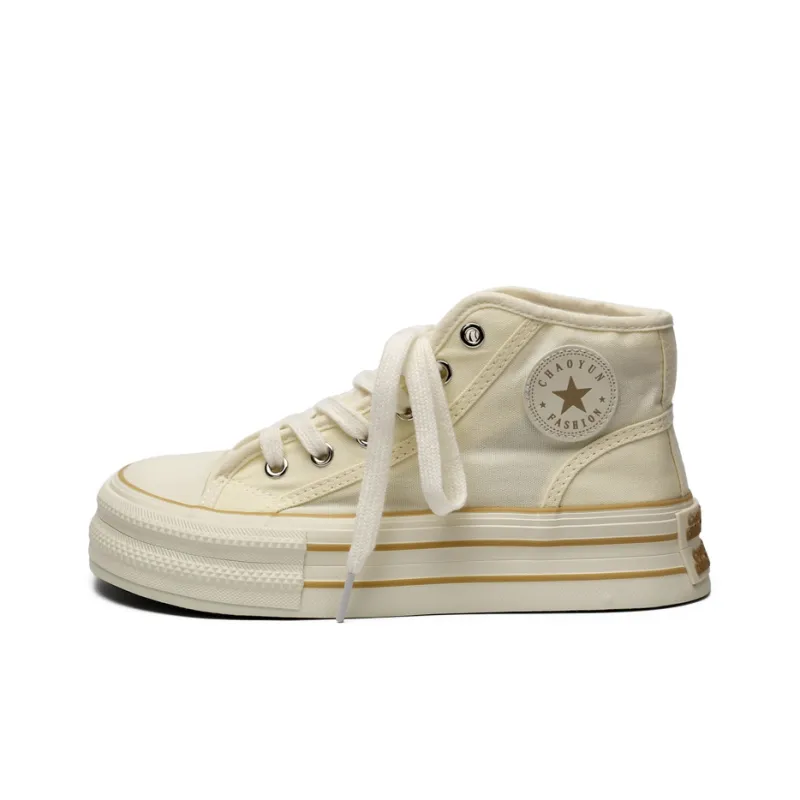 Zun'er Durable Breathable Lightweight High-Top Canvas Shoes Unisex-3