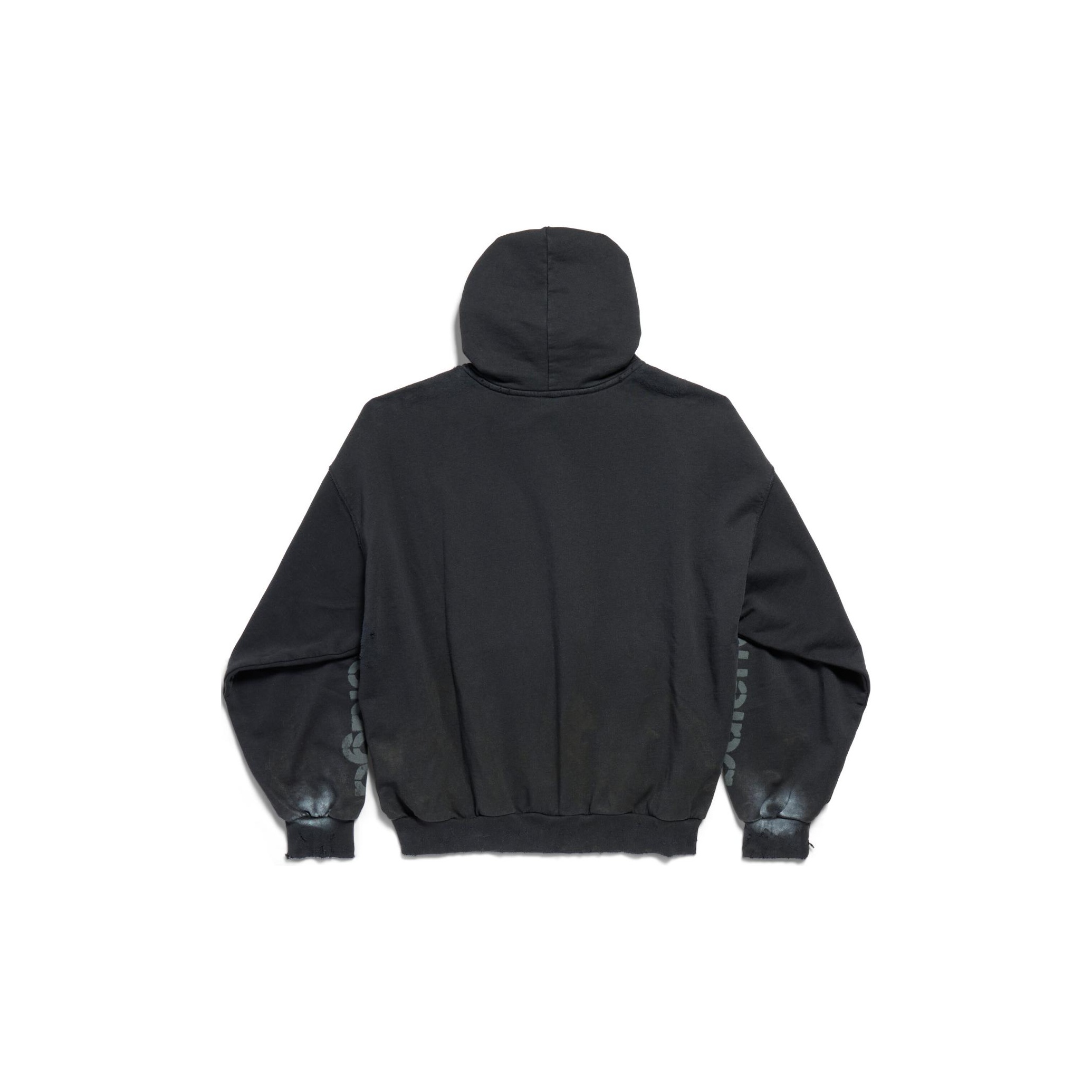 Balenciaga 3b Stencil Medium Fit Hoodie - POIZON