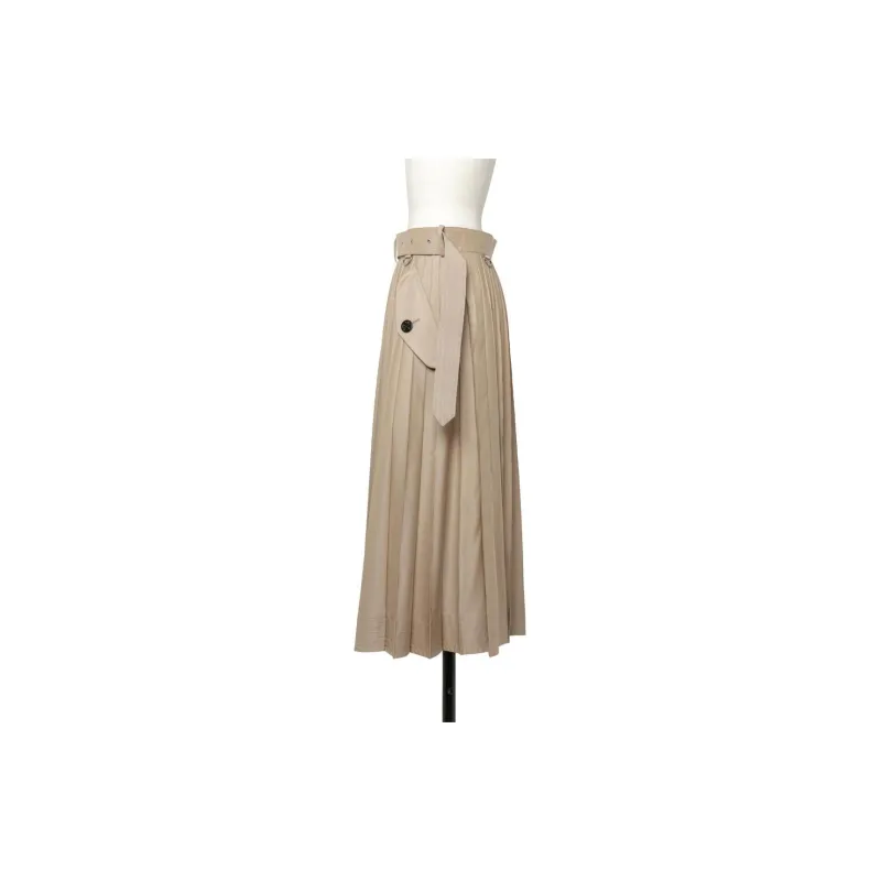 Sacai Belted Pleated Midi Skirt-2