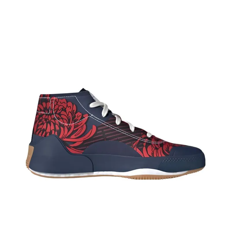 Adidas Treino Mid Sella McCartney Navy Red Floral Women's-1