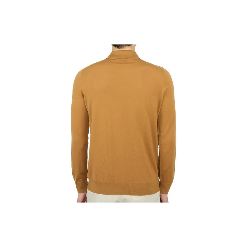 JOHNSTONS OF ELGIN Polo Shirt Men's Brown-1