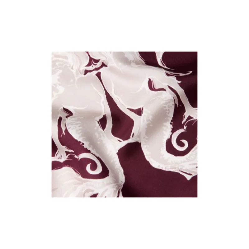 Valentino Silk Silk Scarves Women's Red-2