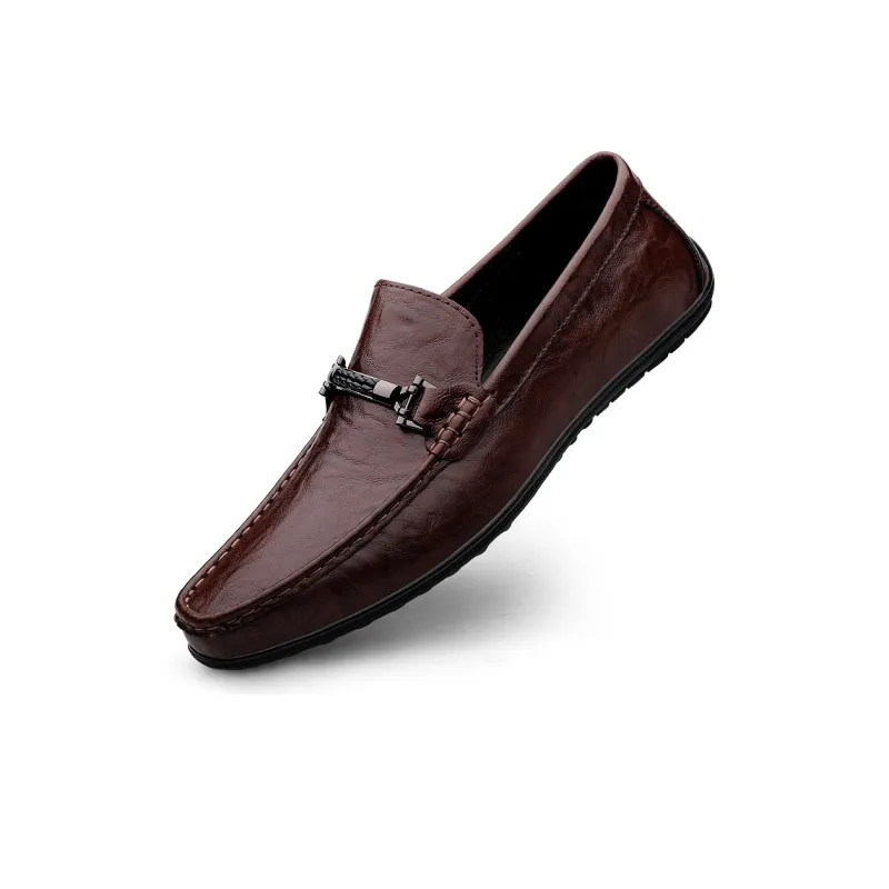 Abango Gommino Loafers Unisex Black/Brown-2