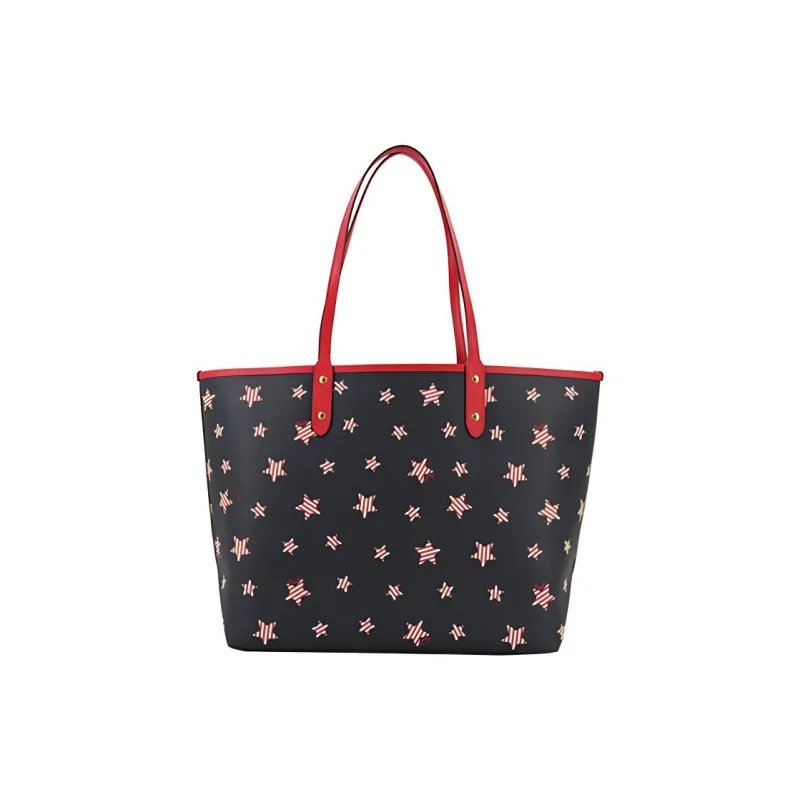 COACH City With Leather Tote Bag Shopping Bag Handbag Shoulder Bag Women's Navy Blue-0