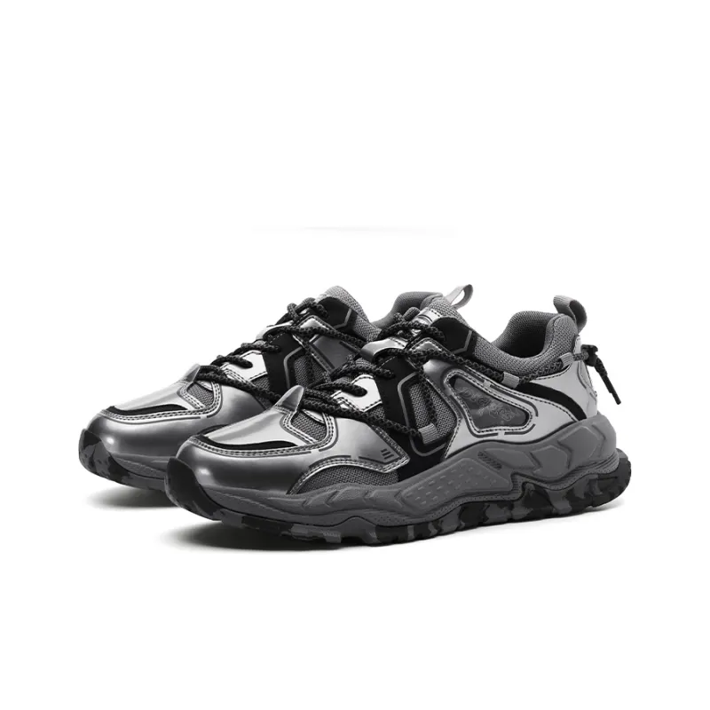 Dickies Abrasion Resistant Slip Resistant Low Top Chunky Sneakers Men's Gunmetal Gray-4