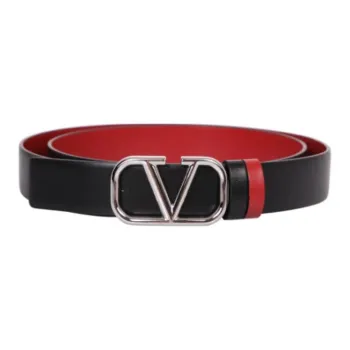Valentino VLogo Signature Reversible Buckled Belt