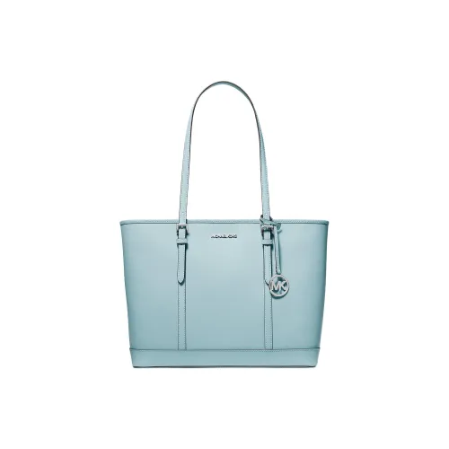 MICHAEL KORS Jet Set Travel Leather Tote Bag Shopping Bag Shoulder Bag Handbag Large Size Women's Distant Horizon Blue