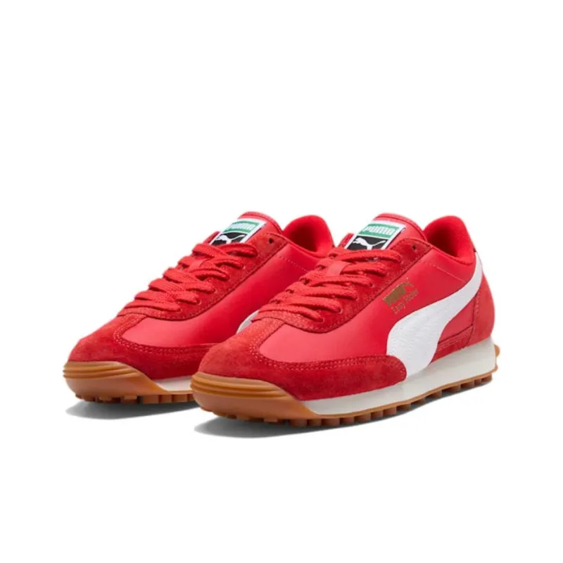 PUMA Easy Rider Slip Resistant And Abrasion Resistant Coverage Low Top Casual Shoes Women's Red White-2