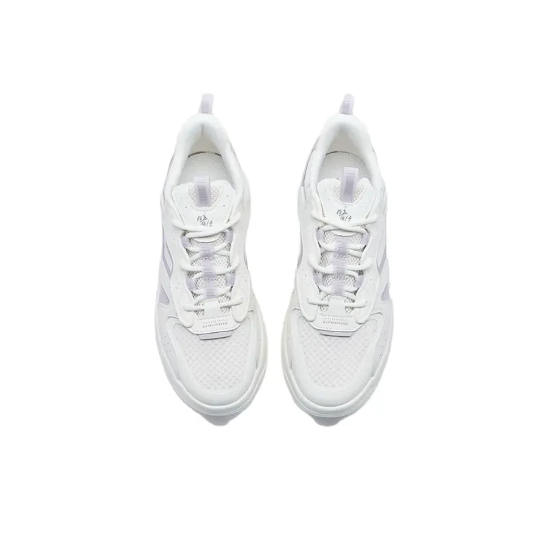 XTEP Undercurrent 3.0 Durable Breathable Low Top Skateboard Shoes Women's White Purple-4
