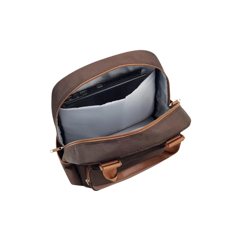 DELSEY Polyester Backpack Large Size Unisex Brown-4