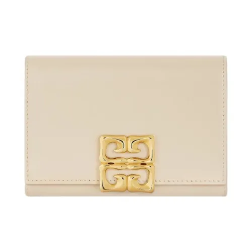 GIVENCHY 4G Calfskin Wallet Women's Natural Beige