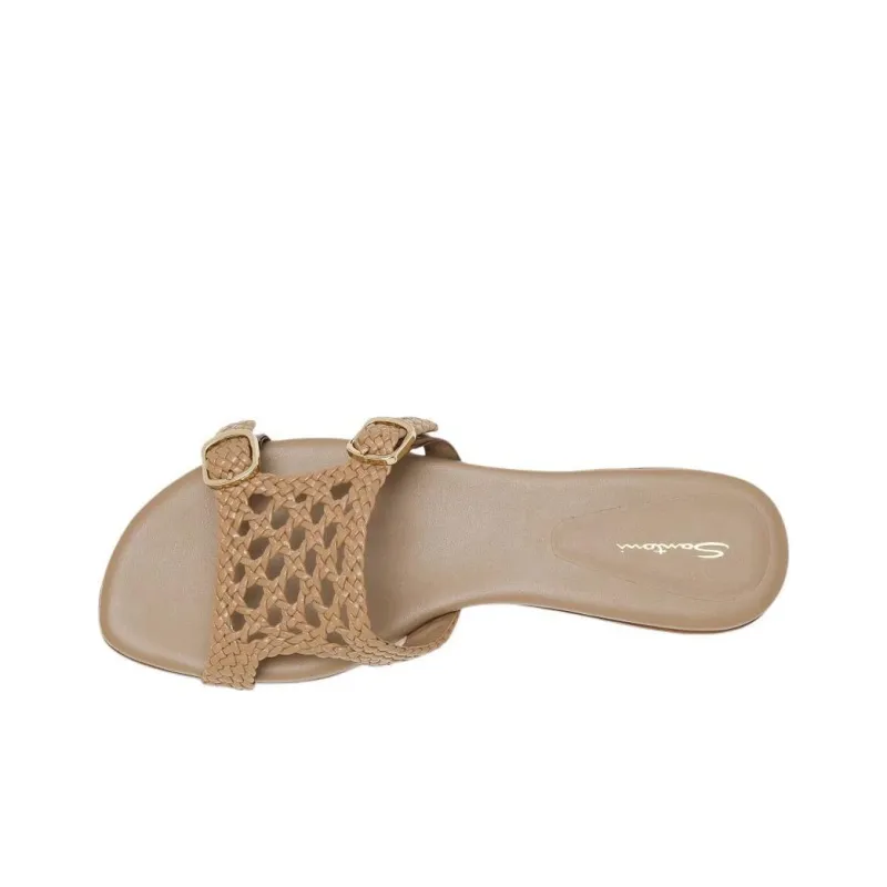 Santoni Double Buckle Open Toe Sandals Women's-4