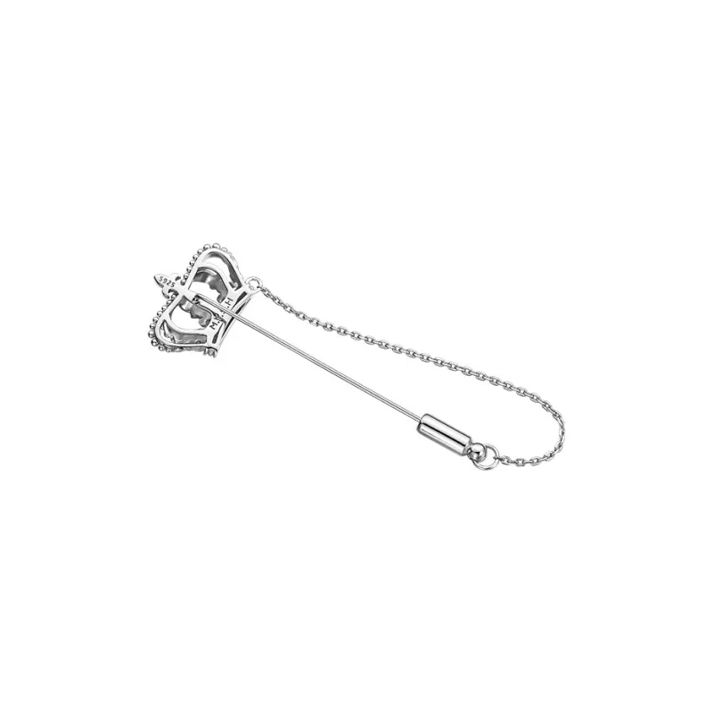 MYSH 925 Sterling Silver Brooches Men's-3