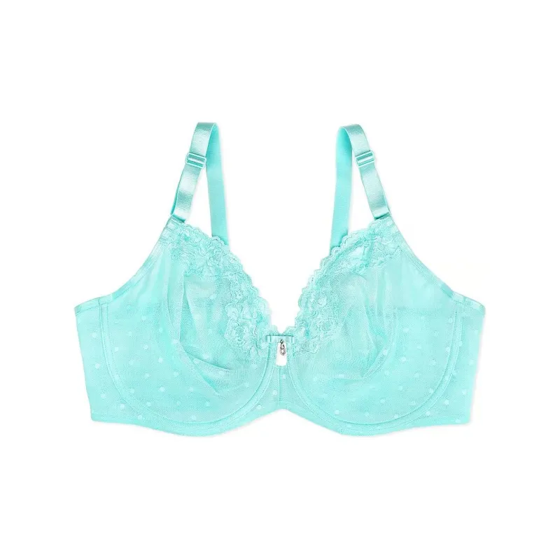 Victoria's Secret CURVY COUTURESheerWhisper Unlined Underwire Bra / AB Bra Women's Aruba Blue-0