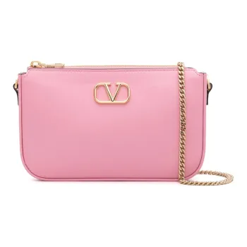 Valentino GARAVANI Smooth Leather Crossbody Bag Shoulder Bag Women's Rose Pink