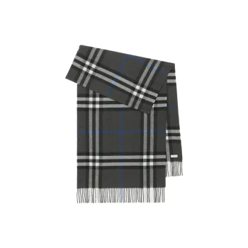 Burberry Check Printed Fringed Scarf